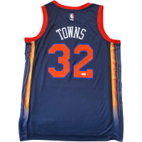 Karl-Anthony Towns Signed Knicks Nike Authentic Jersey (JSA) at PristineAuction.com