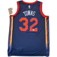 Karl-Anthony Towns Signed Knicks Nike Authentic Jersey (JSA) at PristineAuction.com