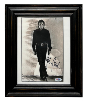 Johnny Cash Signed Custom Framed Photo (PSA) at PristineAuction.com