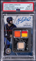 Kyle Tucker 2024 Topps Sterling Connection Autograph Relic Blue #STCOKT #4/10 (PSA 9 | Auto 10) at PristineAuction.com