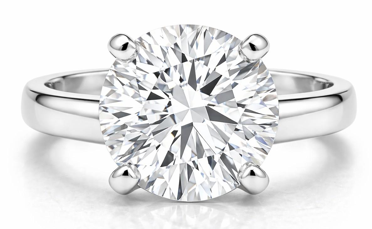 4.40 Carats Lab Grown Diamond Ring G, VS2 | $7,200 Estimated Retail Value (UGL & IGI Certs) | Round Ideal Cut| Brand New at PristineAuction.com 4.40 Carats Lab Grown Diamond Ring G, VS2 | $7,200 Estimated Retail Value (UGL & IGI Certs) | Round Ideal Cut| Brand New at PristineAuction.com