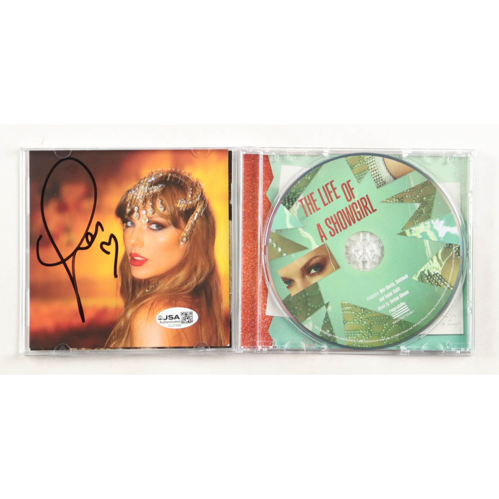 Taylor Swift Signed "The Life of a Showgirl" CD Album Insert (JSA) at PristineAuction.com