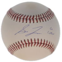 Sal Frelick Signed OML Baseball Inscribed "Go Crew" (PSA) at PristineAuction.com