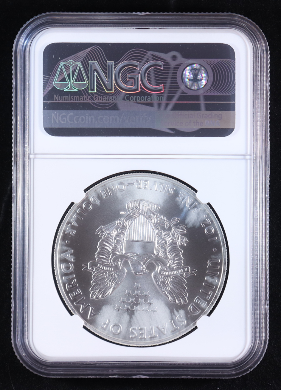 2020 American Silver Eagle, First Day of Issue (NGC MS69) at PristineAuction.com 2020 American Silver Eagle, First Day of Issue (NGC MS69) at PristineAuction.com