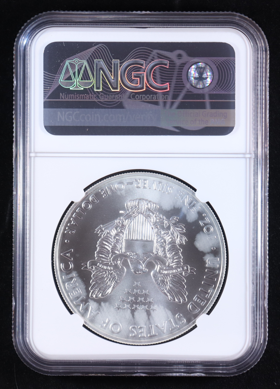 2020 American Silver Eagle, First Day of Issue (NGC MS69) at PristineAuction.com 2020 American Silver Eagle, First Day of Issue (NGC MS69) at PristineAuction.com