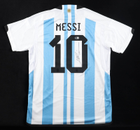 Lionel Messi Signed Argentina National Team Adidas Authentic Jersey Inscribed "LEO" (Beckett) at PristineAuction.com