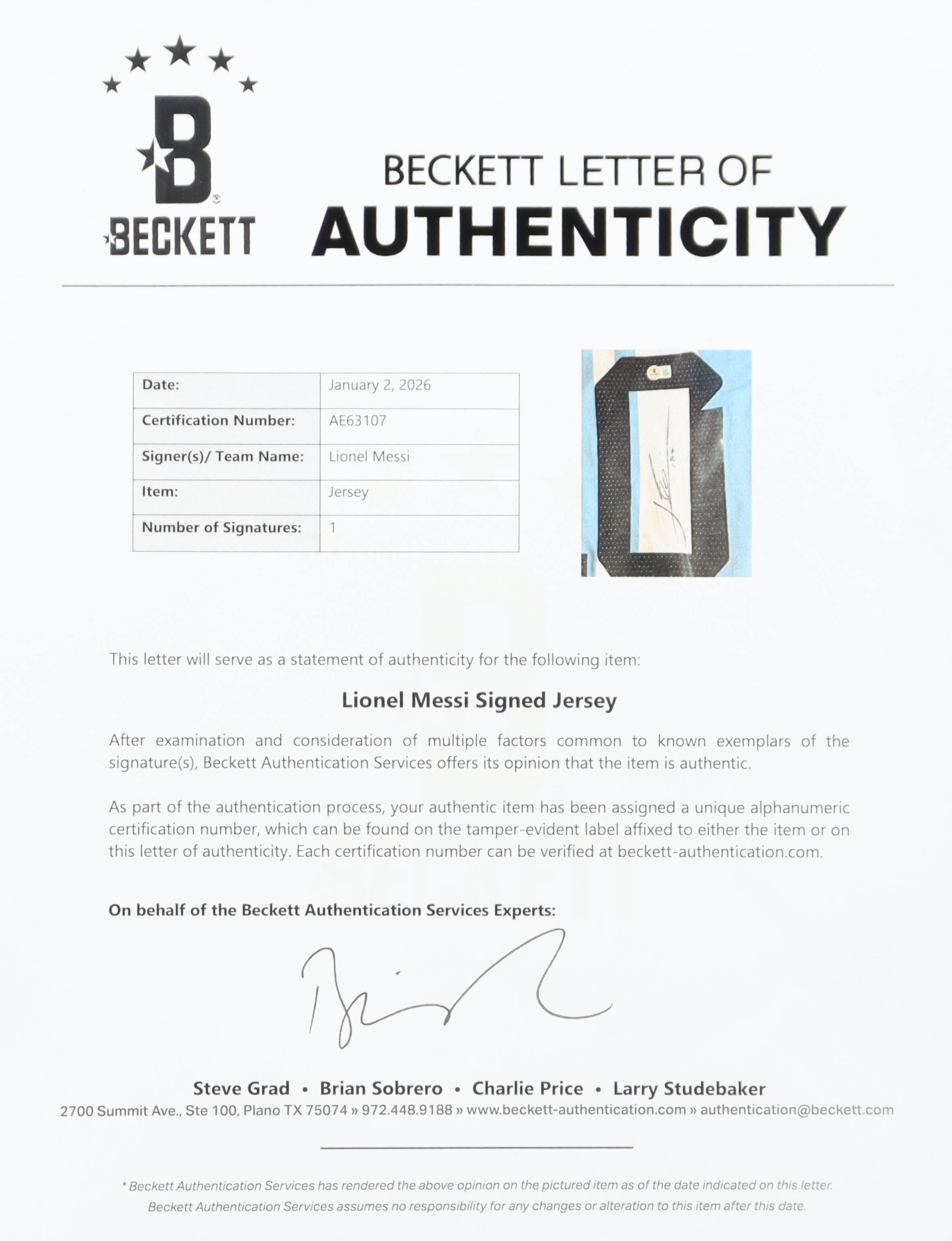 Lionel Messi Signed Argentina National Team Adidas Authentic Jersey Inscribed "LEO" (Beckett) at PristineAuction.com Lionel Messi Signed Argentina National Team Adidas Authentic Jersey Inscribed "LEO" (Beckett) at PristineAuction.com