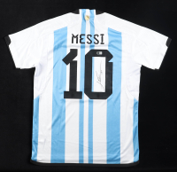 Lionel Messi Signed Argentina National Team Adidas Authentic Jersey Inscribed "LEO" (Beckett) at PristineAuction.com