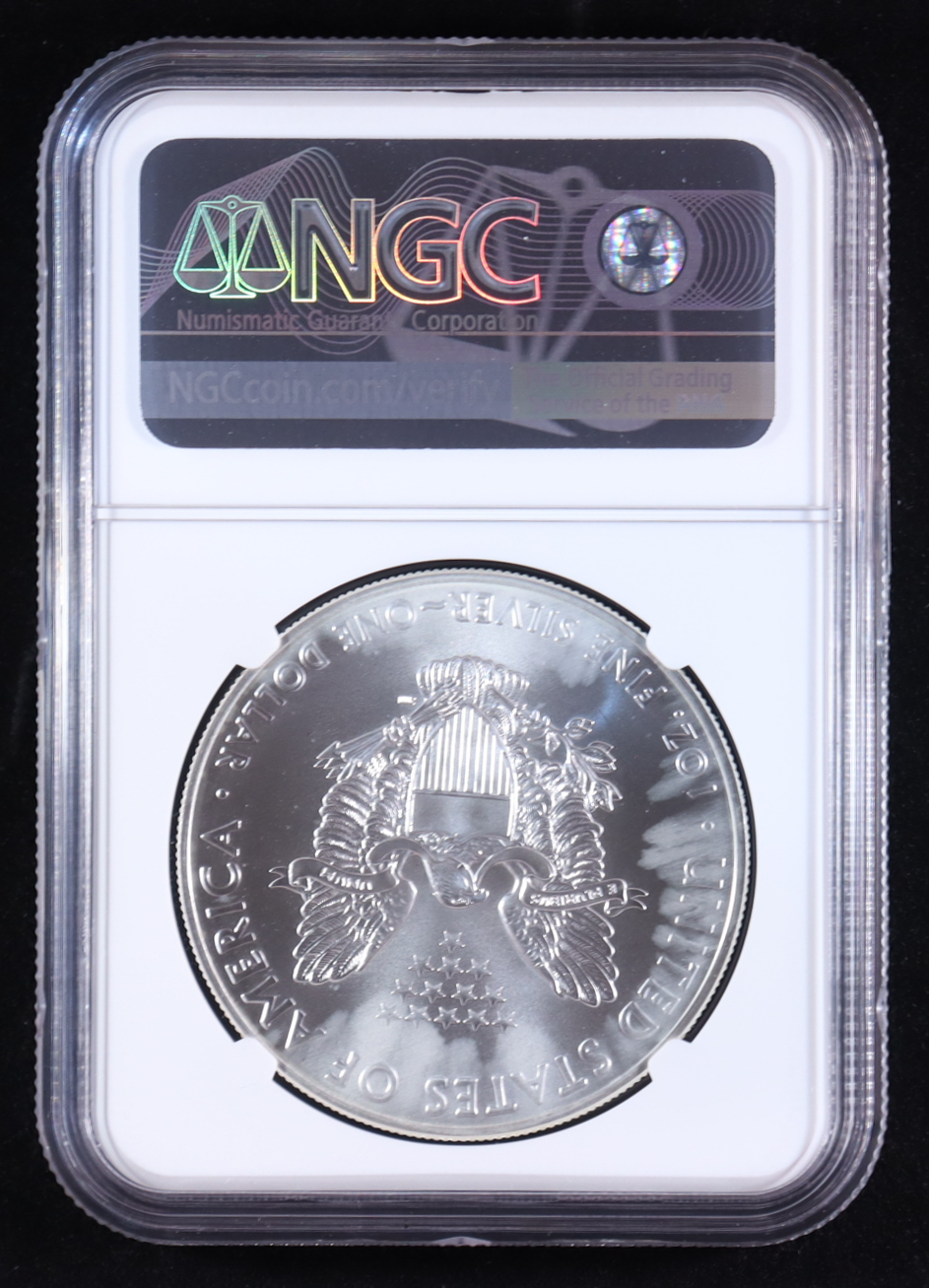 2020 American Silver Eagle, First Day of Issue (NGC MS69) at PristineAuction.com 2020 American Silver Eagle, First Day of Issue (NGC MS69) at PristineAuction.com