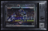 Odell Beckham Jr. Signed 2015 Topps Chrome Refractors #18 (BGS Encapsulated) at PristineAuction.com