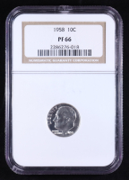 1958 Roosevelt Silver Proof 10C Dime (NGC PF66) at PristineAuction.com