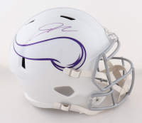 Jordan Addison Signed Vikings Alternate Full-Size Speed Helmet (JSA) at PristineAuction.com