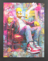 "Unbothered Energy #2" 2026 19x26 Original Painting on Canvas by Tadas Zaicikas | TedyZet (Zaicikas) at PristineAuction.com