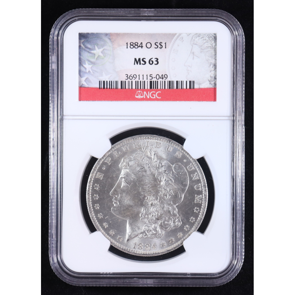 1884-O Morgan Silver $1 Dollar (NGC MS63) at PristineAuction.com