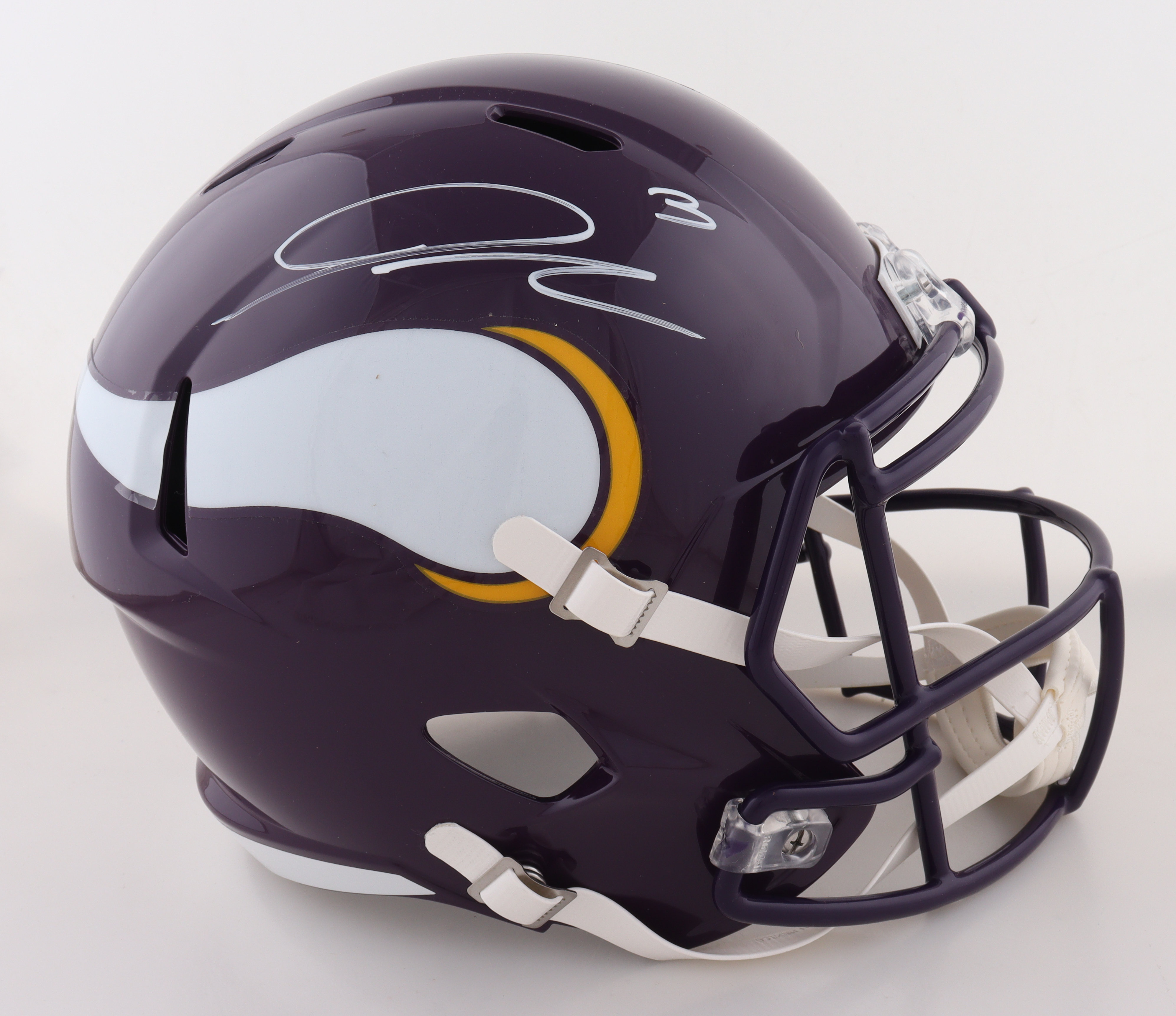 Jordan Addison Signed Vikings Full-Size Speed Helmet (JSA) at PristineAuction.com Jordan Addison Signed Vikings Full-Size Speed Helmet (JSA) at PristineAuction.com