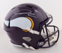 Jordan Addison Signed Vikings Full-Size Speed Helmet (JSA) at PristineAuction.com
