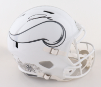 Jordan Addison Signed Vikings Salute to Service Alternate Full-Size Speed Helmet (JSA) at PristineAuction.com