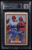 Pete Rose / Mike Schmidt Signed 1982 Donruss #585 Phillies Finest (BGS Encapsulated) at PristineAuction.com