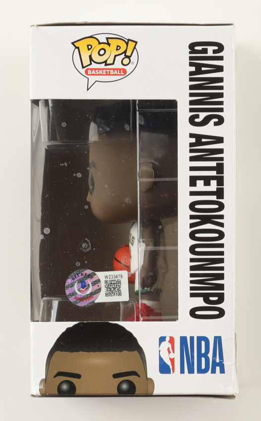 Giannis Antetokounmpo Signed Bucks #68 Funko Pop! Vinyl Figure (Beckett) at PristineAuction.com Giannis Antetokounmpo Signed Bucks #68 Funko Pop! Vinyl Figure (Beckett) at PristineAuction.com