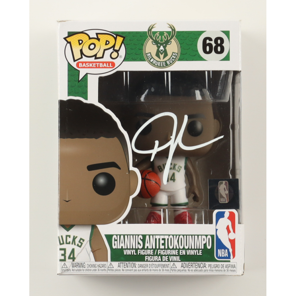 Giannis Antetokounmpo Signed Bucks #68 Funko Pop! Vinyl Figure (Beckett) at PristineAuction.com