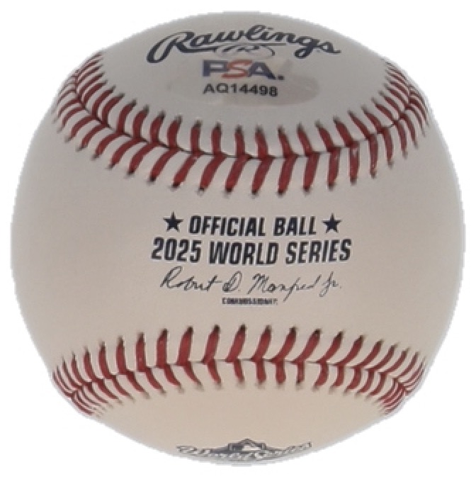 Hyeseong Kim Signed 2025 World Series Baseball (PSA) at PristineAuction.com Hyeseong Kim Signed 2025 World Series Baseball (PSA) at PristineAuction.com