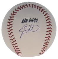 Jackson Merrill Signed Padres City Connect OML Baseball (Beckett) at PristineAuction.com