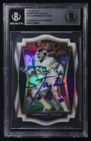 Lawrence Taylor Signed 2020 Select Prizm White Die Cut #110 (BGS Encapsulated) at PristineAuction.com