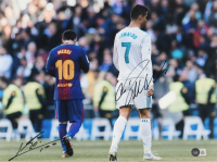 Lionel Messi & Cristiano Ronaldo Signed 12x16 Photo (Beckett) at PristineAuction.com