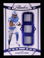 Jahmyr Gibbs 2024 Panini Flawless Mastercraft Materials Sapphire #10 #1/5 at PristineAuction.com
