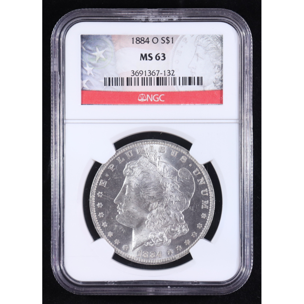 1884-O Morgan Silver $1 Dollar (NGC MS63) at PristineAuction.com