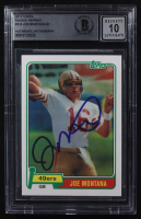 Joe Montana Signed 2012 Topps Rookie Reprint #216 (BGS Encapsulated) at PristineAuction.com