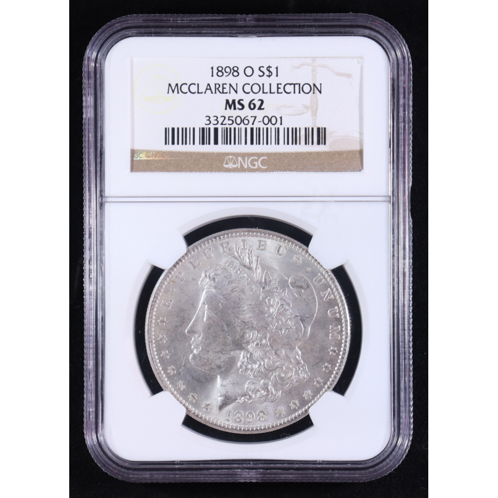 1898-O Morgan Silver $1 Dollar - McClaren Collection (NGC MS62) at PristineAuction.com