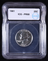 1961 Washington Silver 25C Quarter (ICG PR68) at PristineAuction.com