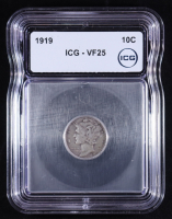 1919 Mercury Silver 10C Dime (ICG VF25) at PristineAuction.com