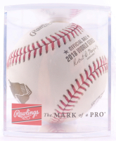 2018 World Series Logo Baseball with Original Packaging & Display Case at PristineAuction.com