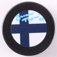 Susanna Tapani Signed Finland Logo Hockey Puck (Premium Autographs) at PristineAuction.com