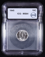 1945 Mercury Silver 10C Dime (ICG MS64) at PristineAuction.com
