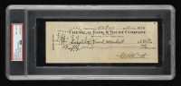 Babe Ruth Signed 1940 Personal Bank Check (PSA | Auto 8) at PristineAuction.com