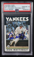 Don Mattingly Signed 1986 Topps #180 (PSA Encapsulated) at PristineAuction.com
