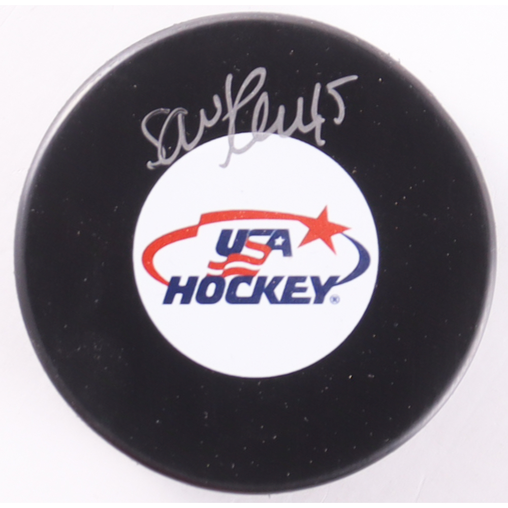 Savannah Harmon Signed Team USA Logo Hockey Puck (Premium Autographs) at PristineAuction.com