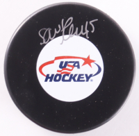 Savannah Harmon Signed Team USA Logo Hockey Puck (Premium Autographs) at PristineAuction.com