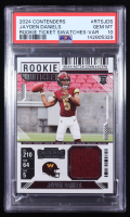 Jayden Daniels 2024 Panini Contenders Rookie Ticket Swatches Variations #16 RC (PSA 10) at PristineAuction.com