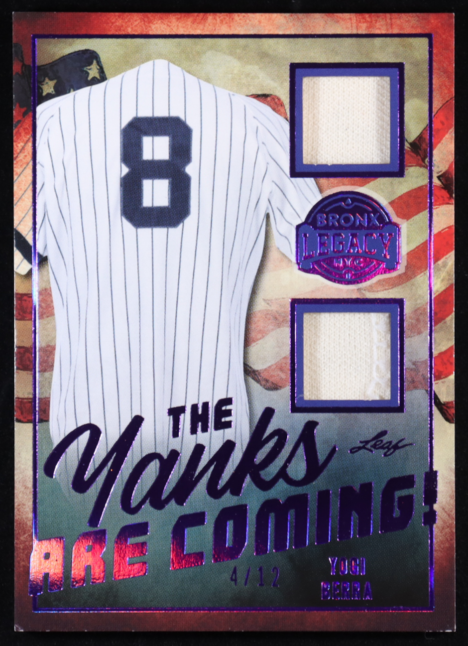 Yogi Berra 2024 Leaf The Yanks Are Coming Bronx Legacy NYC Purple Spectrum #TYC-16 #4/12 at PristineAuction.com Yogi Berra 2024 Leaf The Yanks Are Coming Bronx Legacy NYC Purple Spectrum #TYC-16 #4/12 at PristineAuction.com
