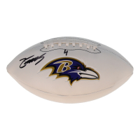 Zay Flowers Signed Ravens Logo Football (Beckett) at PristineAuction.com