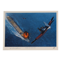Capt. Robert M. Elder Signed Stan Stokes "Midway: The Turning Point" Lithograph Inscribed "USN" (AIV) at PristineAuction.com