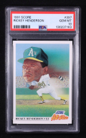 Rickey Henderson 1991 Score #397 AS (PSA 10) at PristineAuction.com