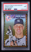 Aaron Judge 2023 Topps Chrome Platinum Anniversary Gold Wave Refractors #1 #29/50 (PSA 9) at PristineAuction.com
