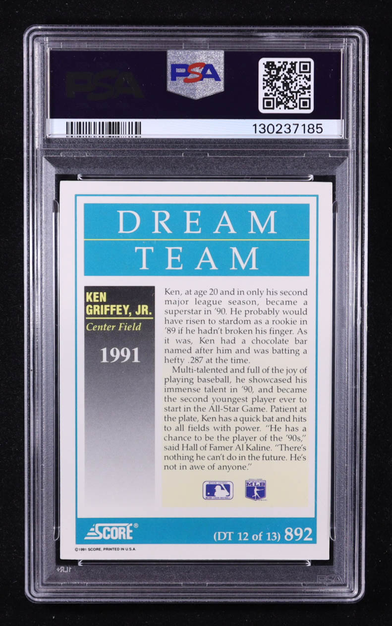 Ken Griffey Jr. 1991 Score #892 DT (PSA 9) at PristineAuction.com Ken Griffey Jr. 1991 Score #892 DT (PSA 9) at PristineAuction.com