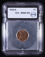 1939-S Lincoln Wheat 1C Cent (ICG MS66 RD) at PristineAuction.com