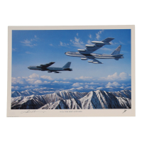 John T. Chain Jr. Signed Stan Stokes "B-52s: They Keep On Ticking" Lithograph (AIV) at PristineAuction.com